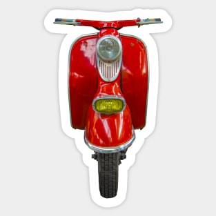 Vintage Italian Scooter Or Moped Sticker